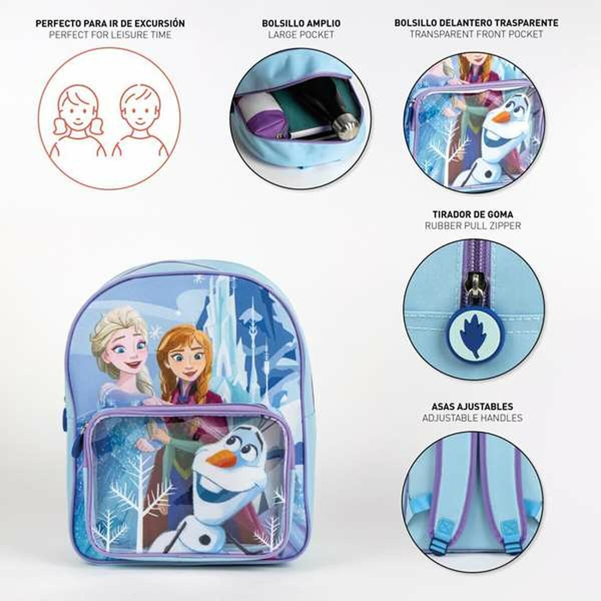 Školní batoh Frozen Modrý